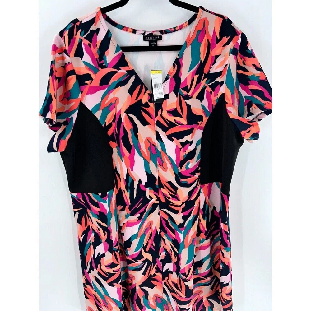 Women's Metaphor Flare Scuba Dress Size 3X - Picture 3 of 7